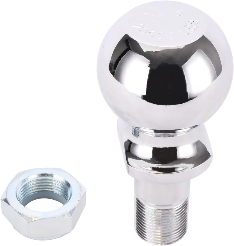 ANGCOSY Superior 2-5/16-Inch Pintle Hitch Ball, 20,000 lbs Capacity, 1-1/4-Inch Sturdy Shank Diameter - Image 1